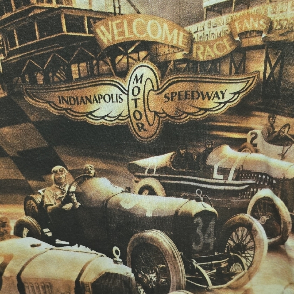 Indianapolis Speedway Kids Vintage Short Sleeve Tee - Brown LOT-O - Picture 3 of 7